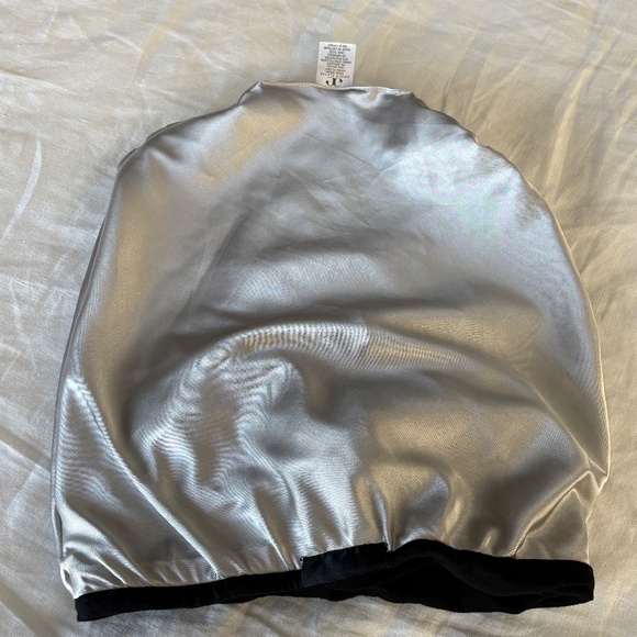 Grace Eleyae Navy Satin Lined Knot Turban - Picture 6 of 9